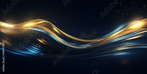 dark blue and gold abstract background