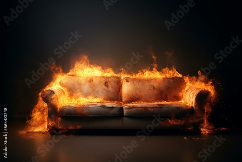 The sofa is on fire. Generative AI