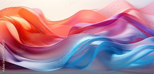 3D wave gentle background wallpaper pink and blue blank bend soft