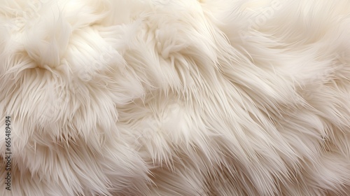 close up of beige fur texture