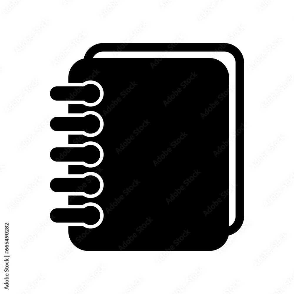 Notebook icon, notepad page icon. Notebook icon, notepad page icon.