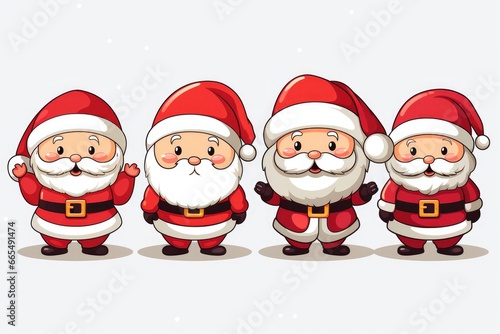 Christmas cute Santa illustration © tommy