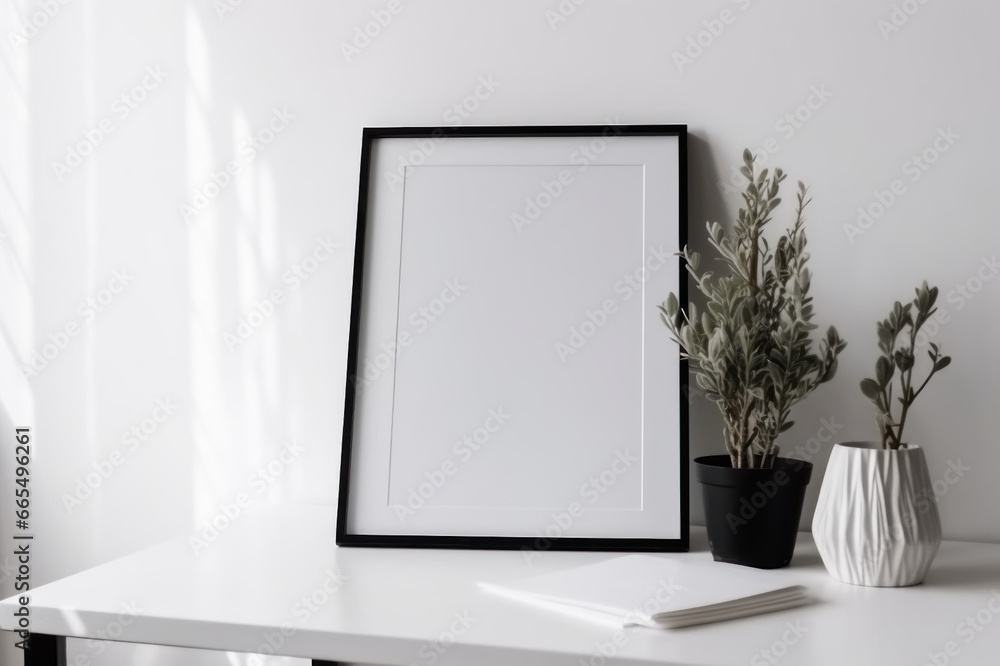 Stylish and minimalist photo frame mockup - The perfect template for showcasing your photography and design ideas Stylish and minimalist photo frame mockup - The perfect template for showcasing your photography and design ideas