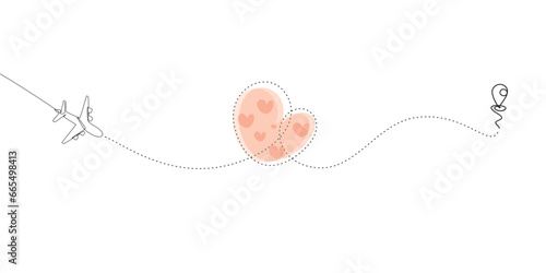 Happy valentines day line art