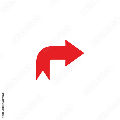 Free Download red arrow icon vector	
 - GFXLoad