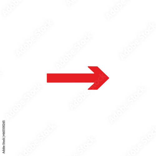 red arrow icon vector  