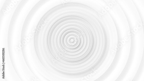 Bright white grey circles abstract 3d background