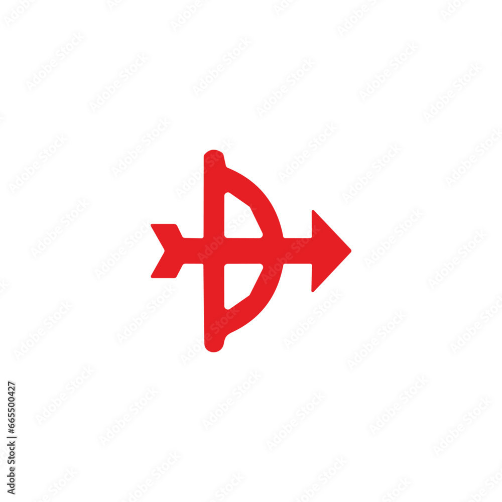 Obraz premium red arrow icon vector 