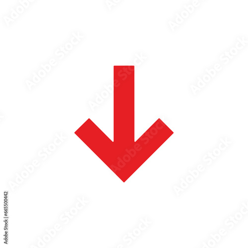 red arrow icon vector 