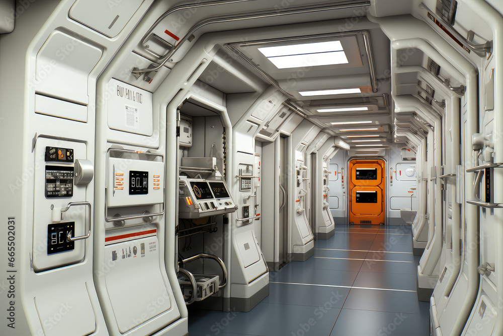 Inside the Advanced Medical Center of an Alien Spacecraft Station - Generative AI Inside the Advanced Medical Center of an Alien Spacecraft Station - Generative AI