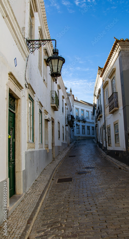 Small street in the city of Faro