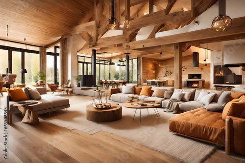 Modern luxury modern living room interior