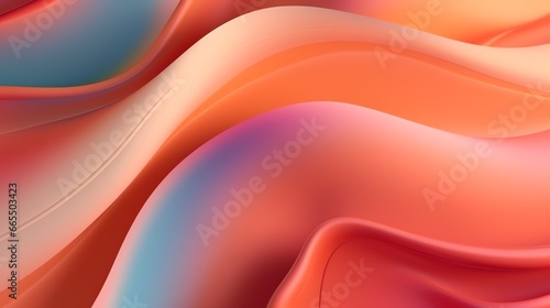 Fototapeta Naklejka Na Ścianę i Meble -  wallpaper abstrack organic liquid ilustration coral pink