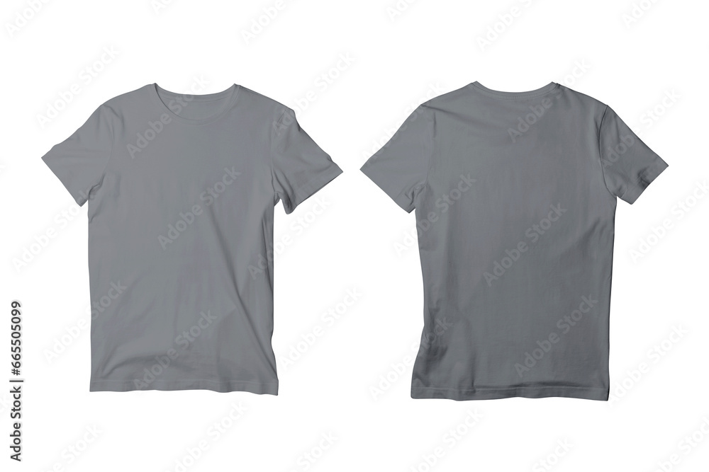 Blank Asphalt Isolated Unisex Crew Neck Short Sleeve T-Shirt Front and Back View Mockup Template Blank Asphalt Isolated Unisex Crew Neck Short Sleeve T-Shirt Front and Back View Mockup Template