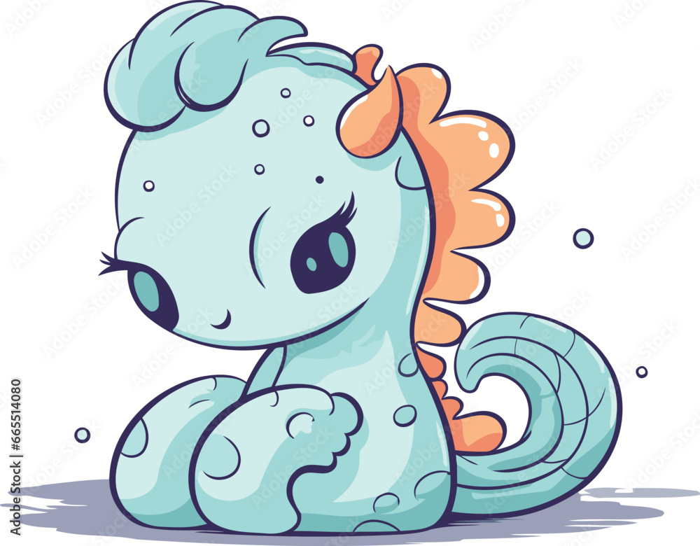 Cute cartoon horse. Vector illustration isolated on a white background. Cute cartoon horse. Vector illustration isolated on a white background.