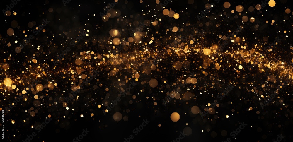 Abstract black background with glitter for poster design, banner design