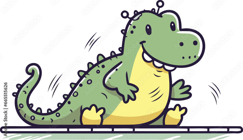 Crocodile. Cute cartoon character. Vector illustration. Crocodile. Cute cartoon character. Vector illustration.