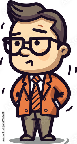 Stressful Businessman Cartoon Vector IllustrationÃ¯Â»Â¿