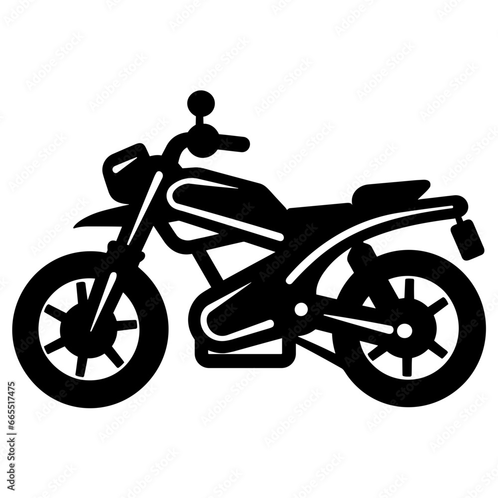 Motorbike, Motorcycle Icon Illustration in Trendy Flat Isolated on White Background. SVG Vector Motorbike, Motorcycle Icon Illustration in Trendy Flat Isolated on White Background. SVG Vector
