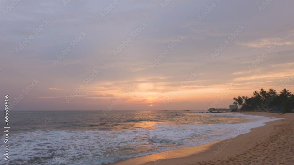 Sunset Splendor: Warm Hues Reflecting on Gentle Waves and Soft Sands at Dusk Sunset Splendor: Warm Hues Reflecting on Gentle Waves and Soft Sands at Dusk