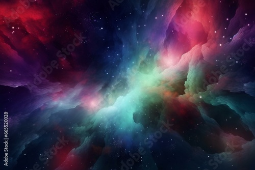 Illustrated galaxy backdrop with abstract texture. Generative AI