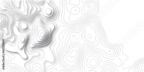 Abstract pattern with lines. Abstract sea map geographic contour map and topographic contours map background. Abstract white pattern topography vector background. Topographic line map background.