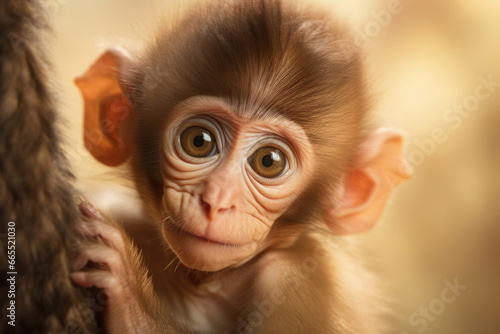 Portrait of monkey child © Venka