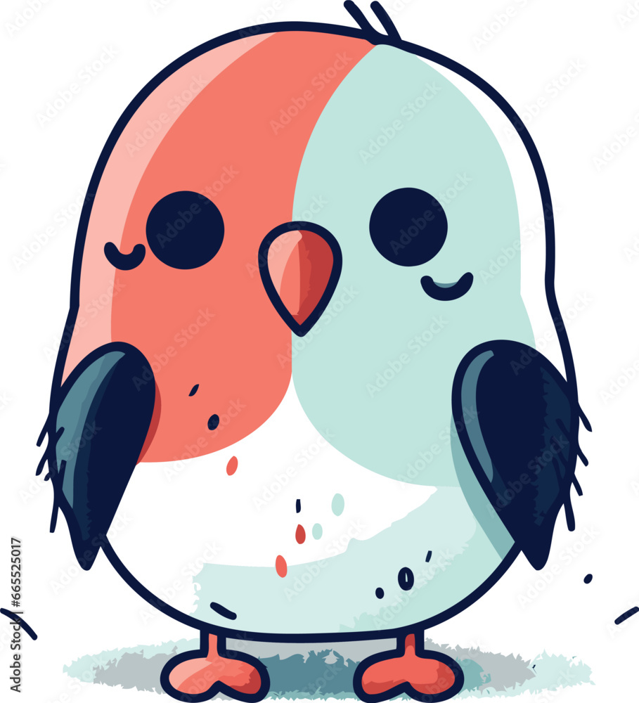 Cute cartoon penguin. Vector illustration isolated on white background. Cute cartoon penguin. Vector illustration isolated on white background.