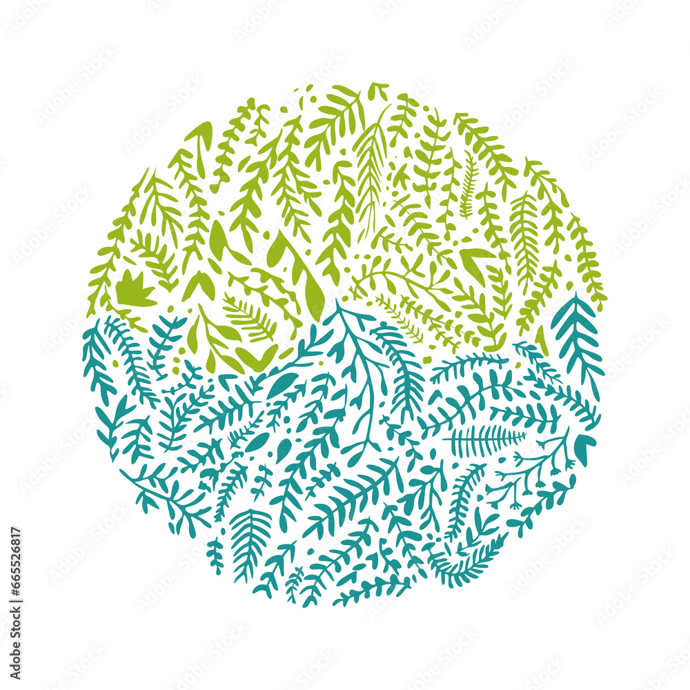 vector flower circle vector flower circle