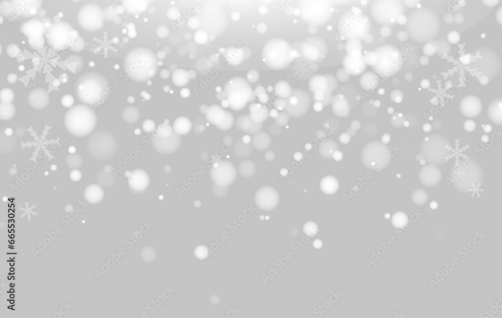 Abstract christmas background with snowflakes, gray, white bokeh. Vector backgrounds. Abstract christmas background with snowflakes, gray, white bokeh. Vector backgrounds.