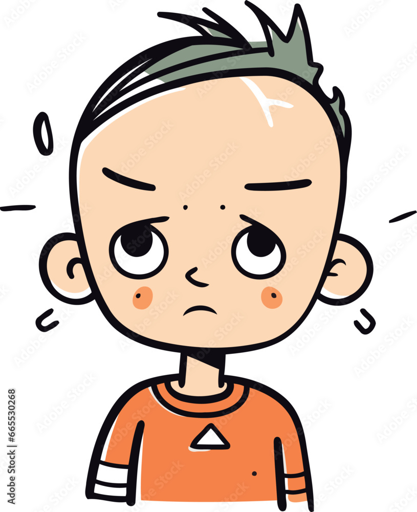 Angry cartoon man. Vector illustration isolated on a white background. Angry cartoon man. Vector illustration isolated on a white background.