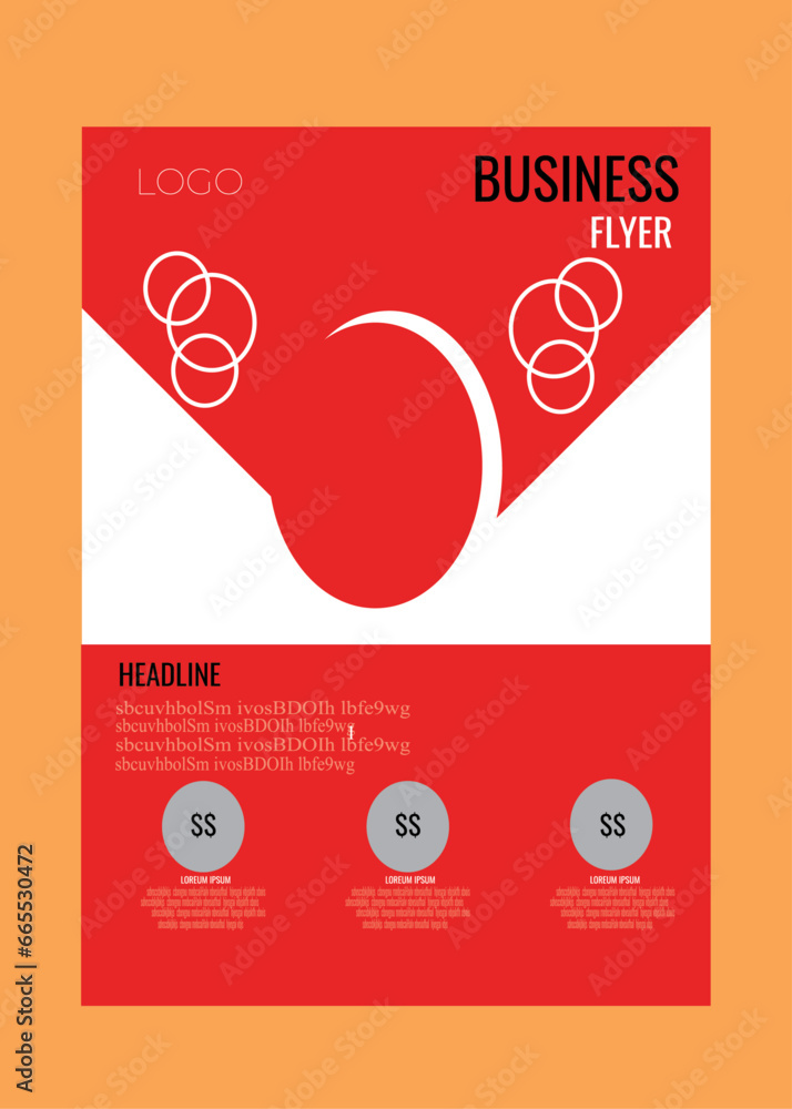 Business flyer template Business flyer template