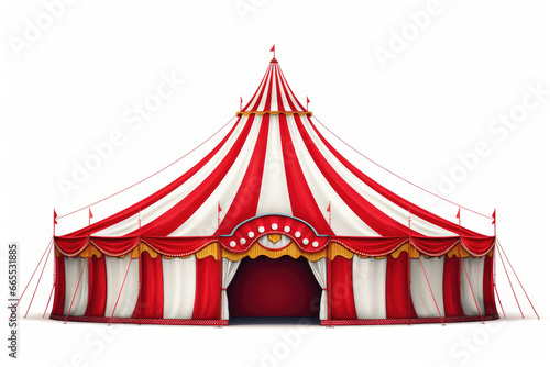 circus tent isolated on white background