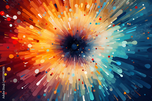 A Colorful Burst Background