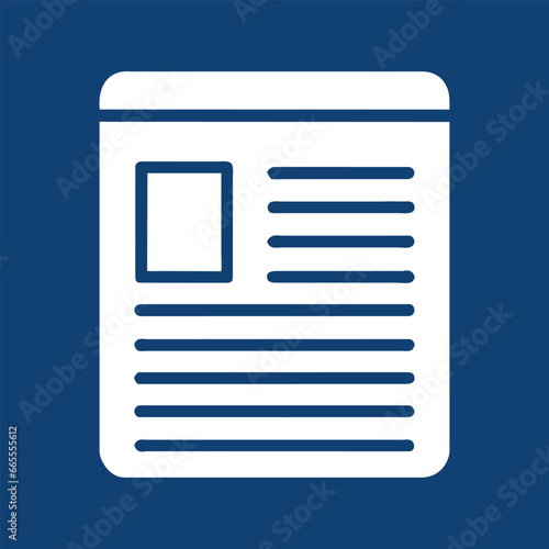 Vector paper document icon vector template logo trendy collection flat design