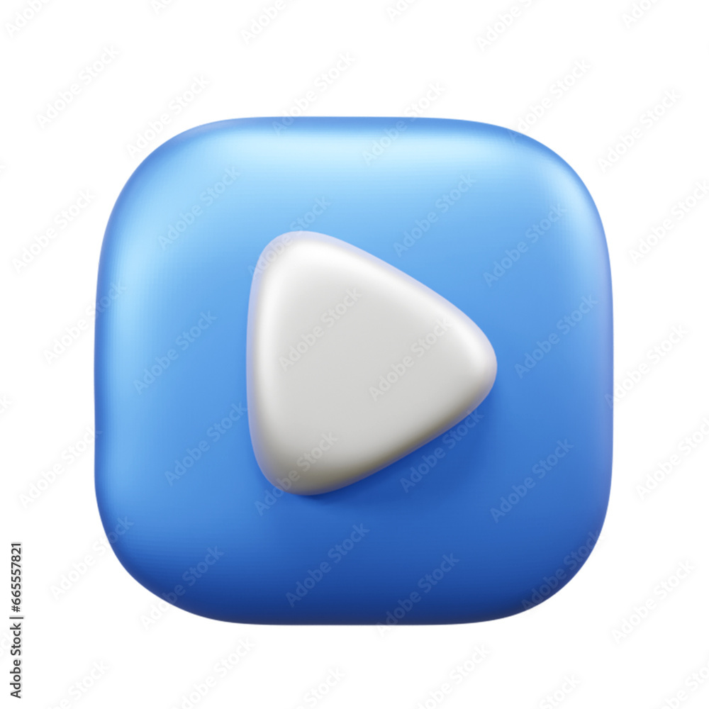 Video stop 3d illustration or video pause 3d icon illustration or multimedia 3d icon illustration Video stop 3d illustration or video pause 3d icon illustration or multimedia 3d icon illustration
