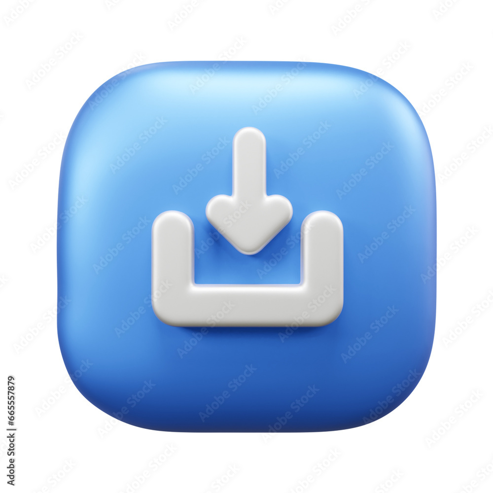 Download 3d illustration icon or download now button 3d illustration Download 3d illustration icon or download now button 3d illustration