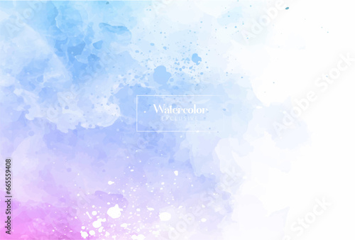 Blue Abstract watercolor background