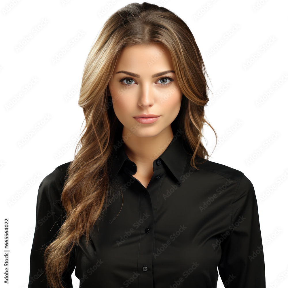 buautiful business woman in black wear isolated buautiful business woman in black wear isolated