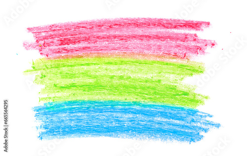 Grunge hand draw, scribble colorful hatching, palette wax pastel, crayon isolated on white, clipping path
