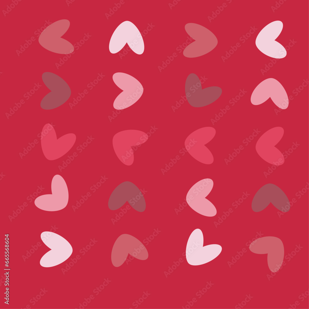 seamless pattern with pink hearts seamless pattern with pink hearts