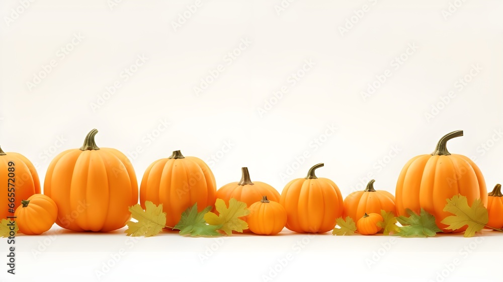 Orange pumpkins in a row on a white background, Orange pumpkins in a row
Orange pumpkins in a row on a white background, Orange pumpkins in a row