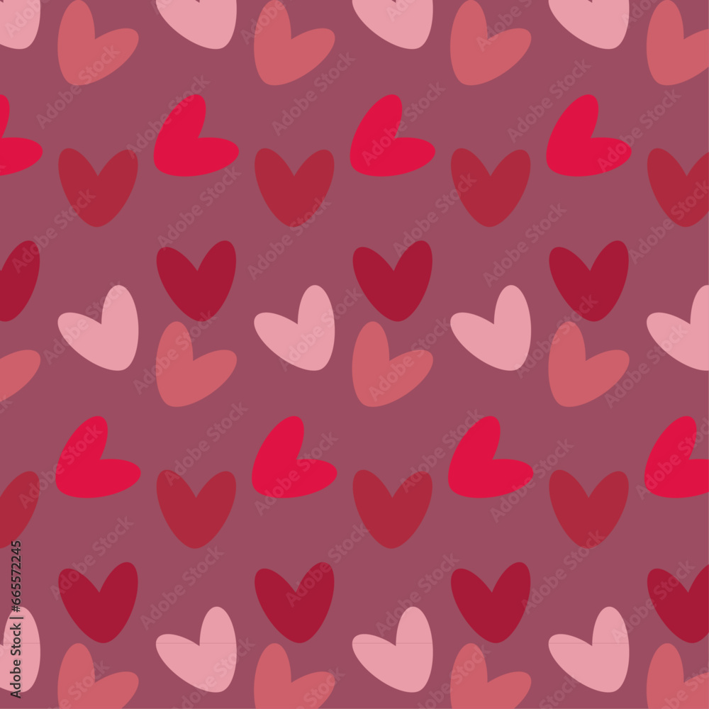 seamless background with hearts