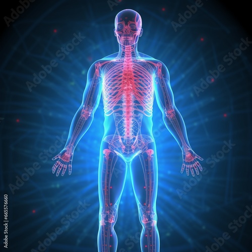 Wallpaper Mural an x-ray photograph of the human body Torontodigital.ca