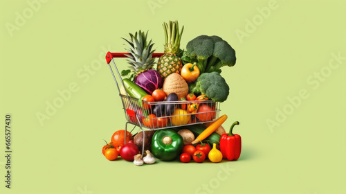 Nature's palette vibrant array of fresh fruits on a solid background, showcasing the beauty and flavor of nature's bounty