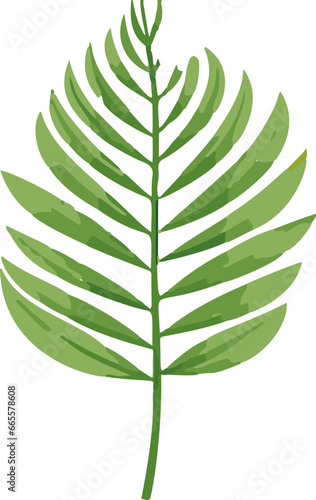 Minimalistic vector illustration of tropical leaves. A perfect blend of simplicity and nature's vibrant beauty.