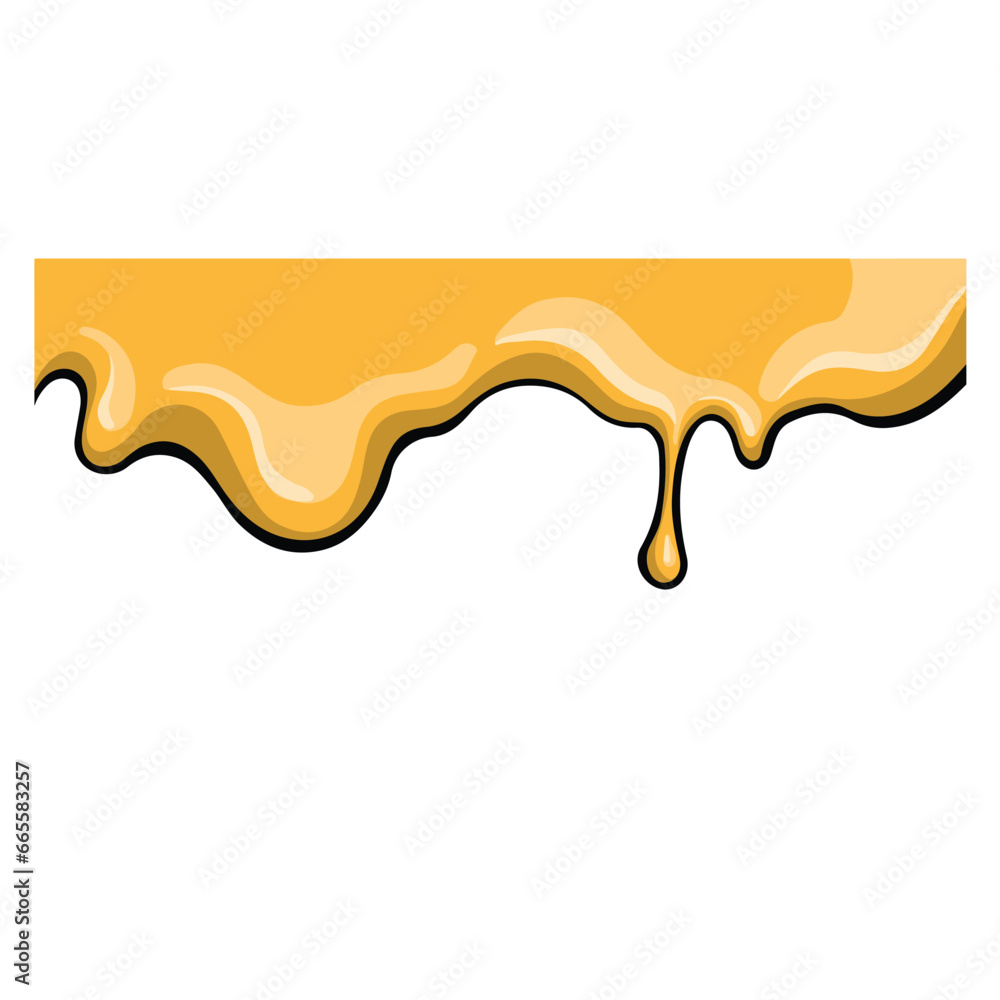 smudges of honey with drops, vector illustration smudges of honey with drops, vector illustration