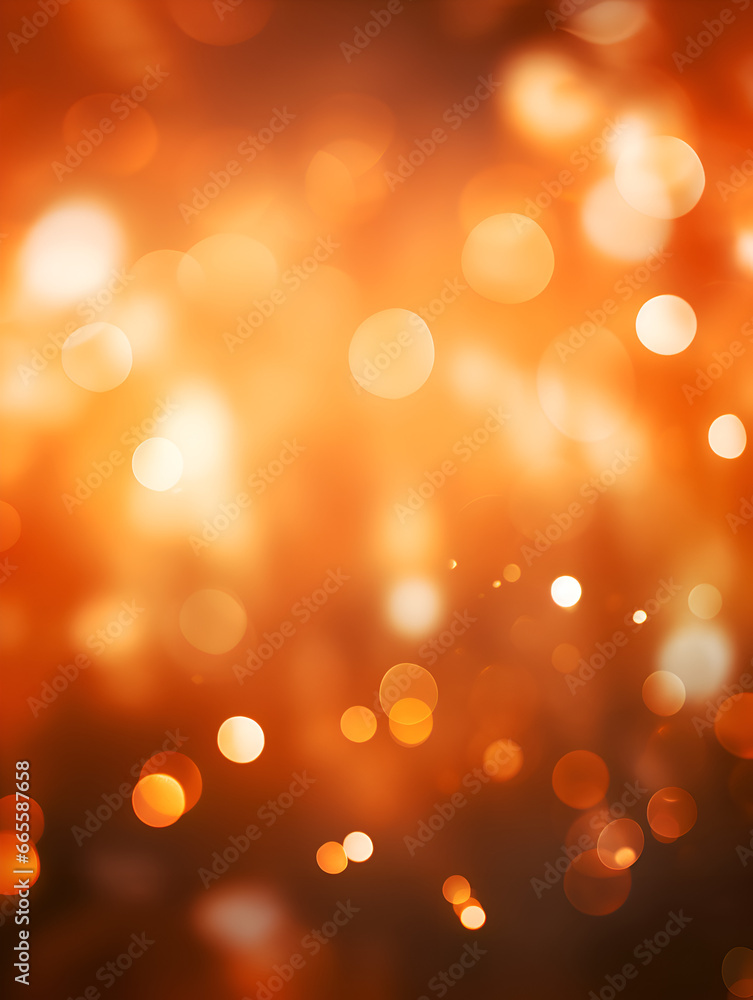 Orange blurred lights abstract background design 