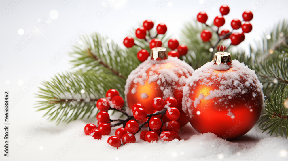 Obraz premium New Year's holiday background, beautiful card.