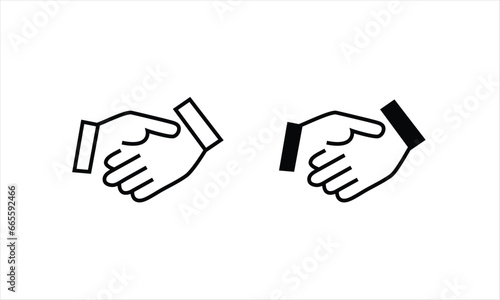 People handshaking icon